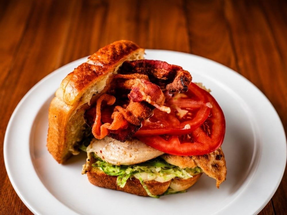 Grilled Chicken Club at Whiskey Tango Bar & Grill